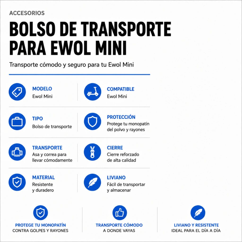 Bolso de Transporte para ewol MINI